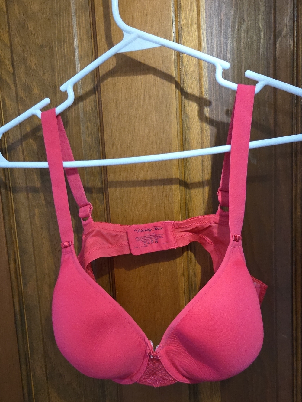 Vanity Fair Hot Pink Seamless underwire T-Shirt Bra